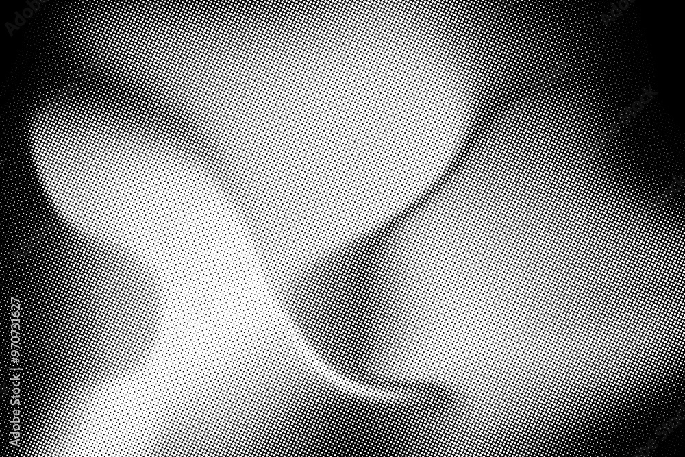 Abstract Grayscale Halftone Texture Background