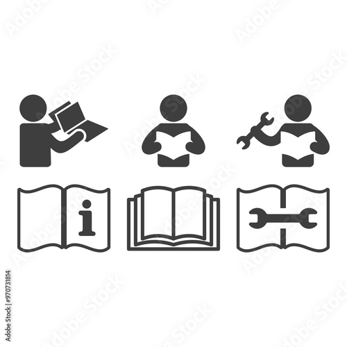 Refer to instruction manual flat symbol