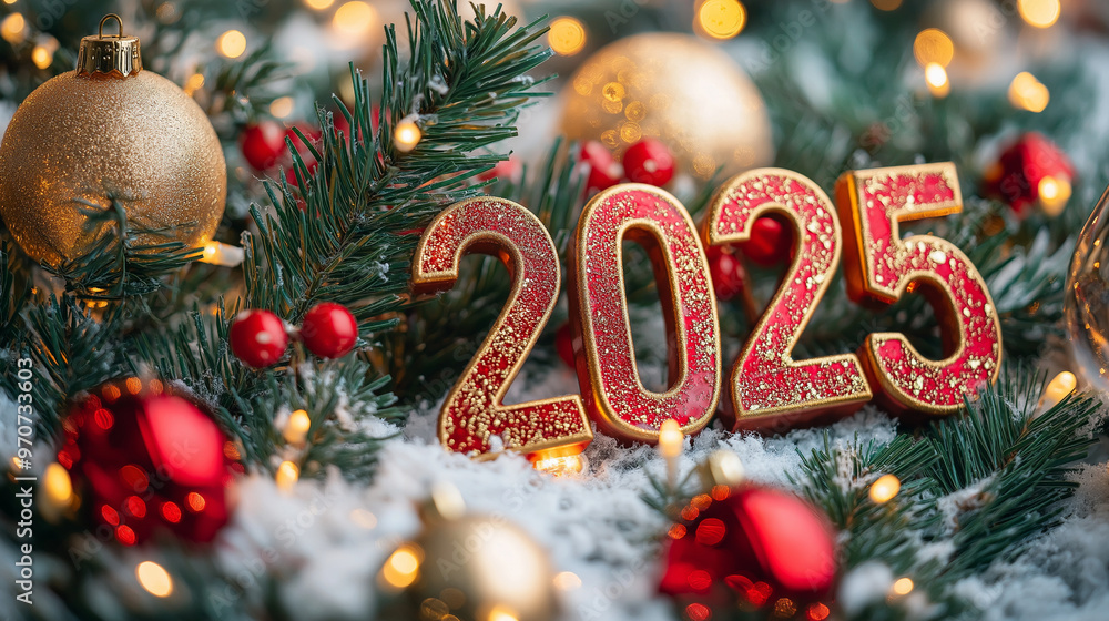 Grußkarte Motive 2025 Schild Zahl Neujahr Glückwünsche Guten Rutsch ins neue Jahr Karte Gruß Idee leuchtend mit Weihnachtsbaum isoliert Generative AI Grußkarte Motive 2025 Schild Zahl Neujahr Glückwünsche Guten Rutsch ins neue Jahr Karte Gruß Idee leuchtend mit Weihnachtsbaum isoliert Generative AI