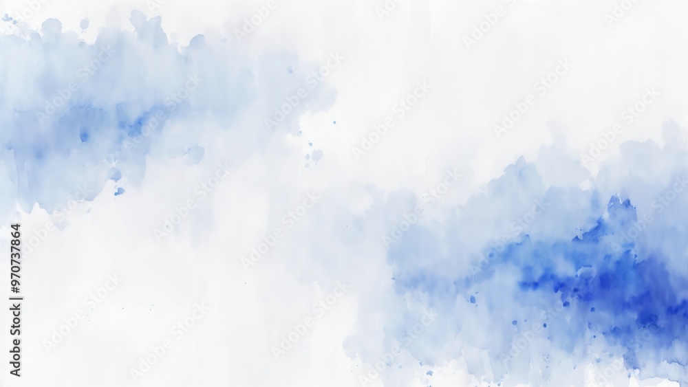 Gray and Blue Watercolor blot painting texture abstract background Gray and Blue Watercolor blot painting texture abstract background