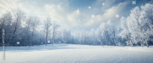 Wallpaper Mural The Winter Wonderland Landscape Torontodigital.ca