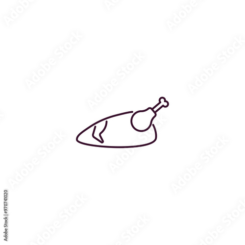 broiler outline icon. Linear vector from kitchen concept. Thin line broiler icon isolated on white background