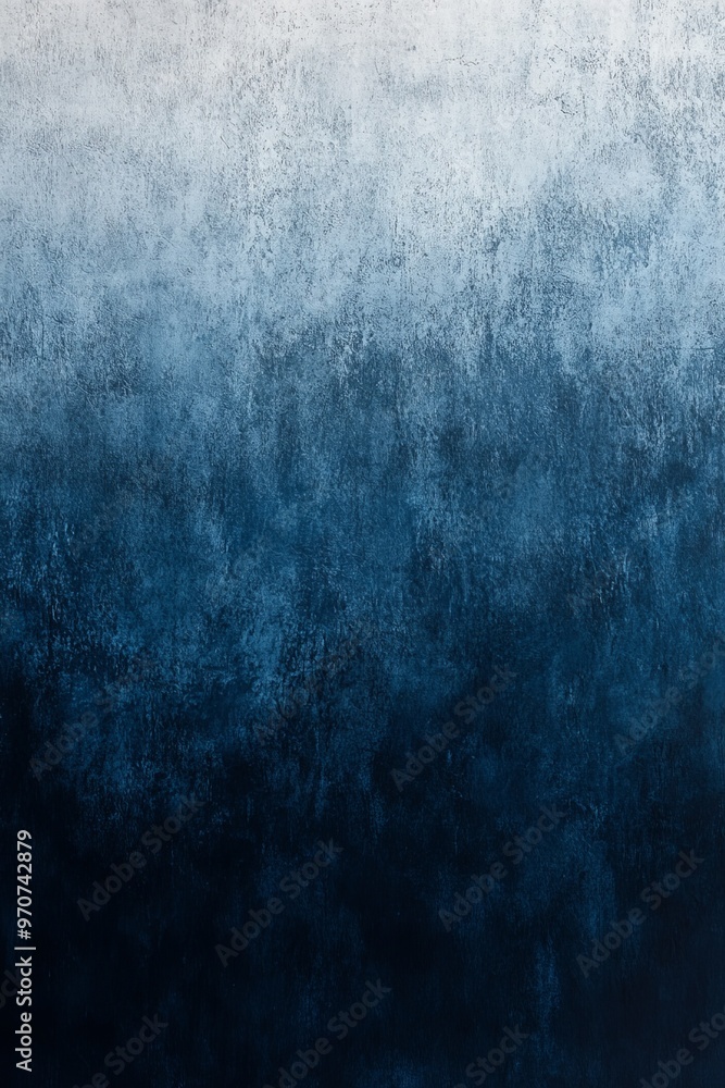 Fototapeta premium A smooth gradient background from blue to gray, presenting a sky of dusk or dawn with subtle graininess, increasing depth and dimension, suitable for night themed designs or minimalist projects.