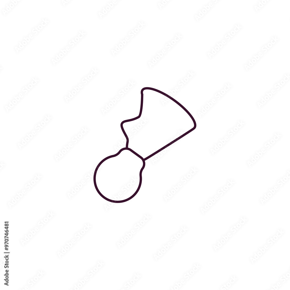 breast pump outline icon. Linear vector from health and medical concept. Thin line breast pump icon isolated on white background breast pump outline icon. Linear vector from health and medical concept. Thin line breast pump icon isolated on white background