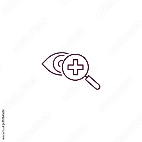 optometrist outline icon. Linear vector from health and medical concept. Thin line optometrist icon isolated on white background