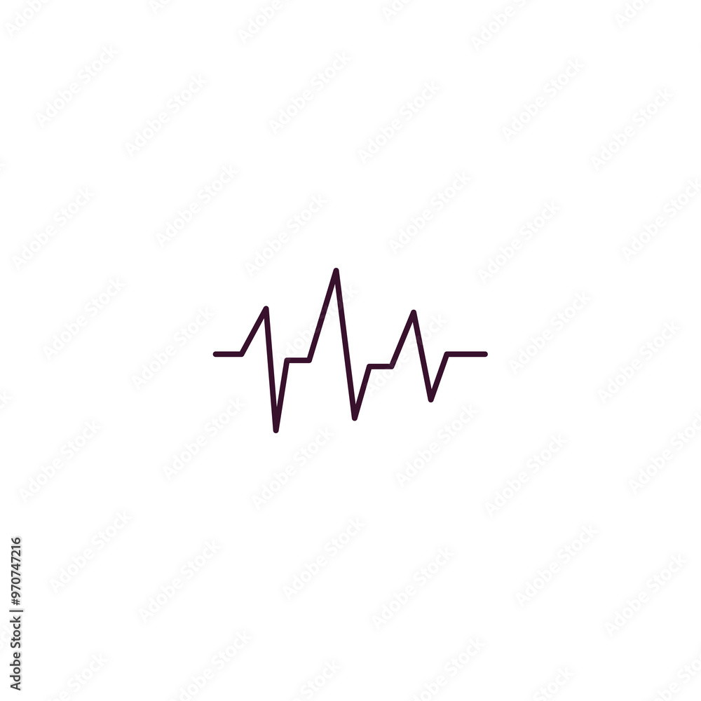beat outline icon. Linear vector from health and medical concept. Thin line beat icon isolated on white background beat outline icon. Linear vector from health and medical concept. Thin line beat icon isolated on white background