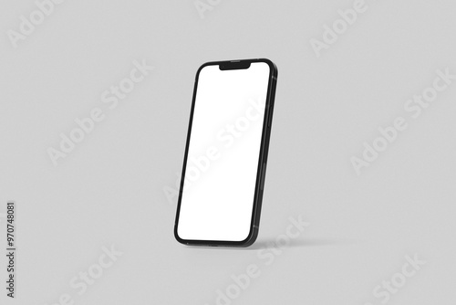 smartphone Mobile iphone with blank white display Vector