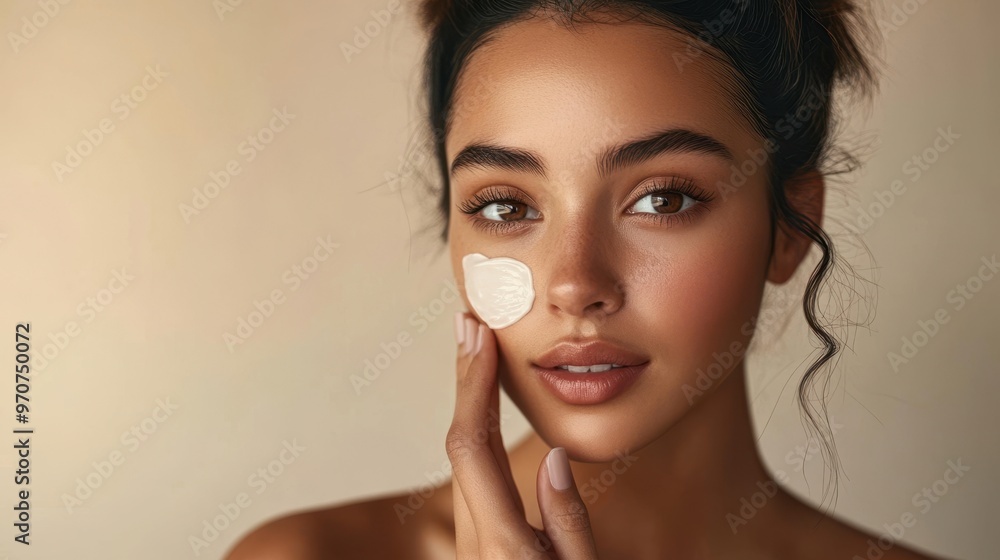 The Woman with Skincare Cream