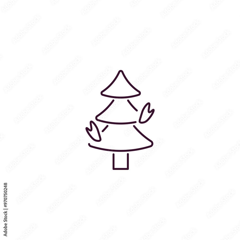 palmatelly outline icon. Linear vector from nature concept. Thin line palmatelly icon isolated on white background palmatelly outline icon. Linear vector from nature concept. Thin line palmatelly icon isolated on white background
