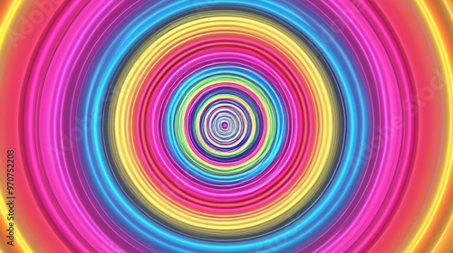 Abstract hypnotic circle screen optical illusion pop art background texture backdrop wallpaper Hypnosis monitor screen display circular pattern circles moving optical illusion nobody mind control