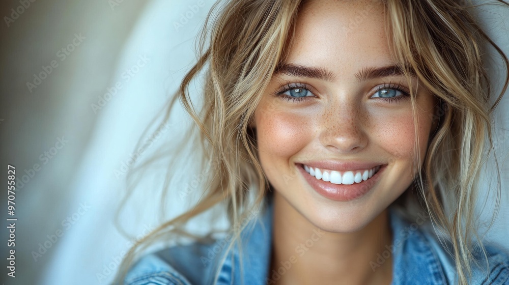 Smiling Woman Portrait Generative AI Smiling Woman Portrait Generative AI