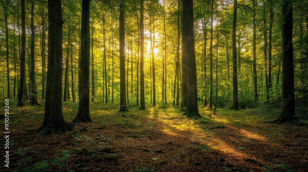 Obraz premium The Tranquil Forest Scene