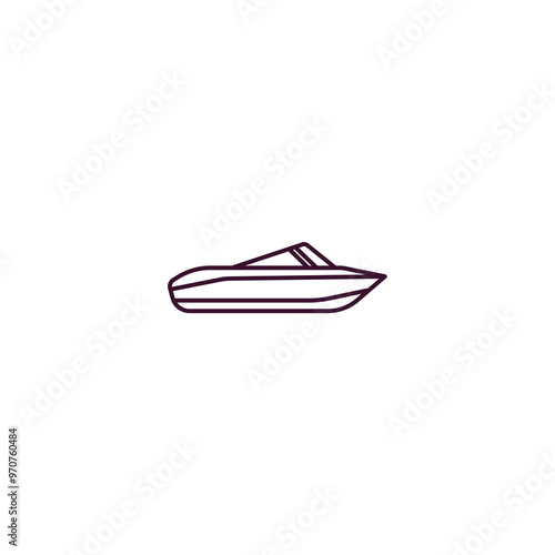 Wallpaper Mural propeller outline icon. Linear vector from nautical concept. Thin line propeller icon isolated on white background Torontodigital.ca