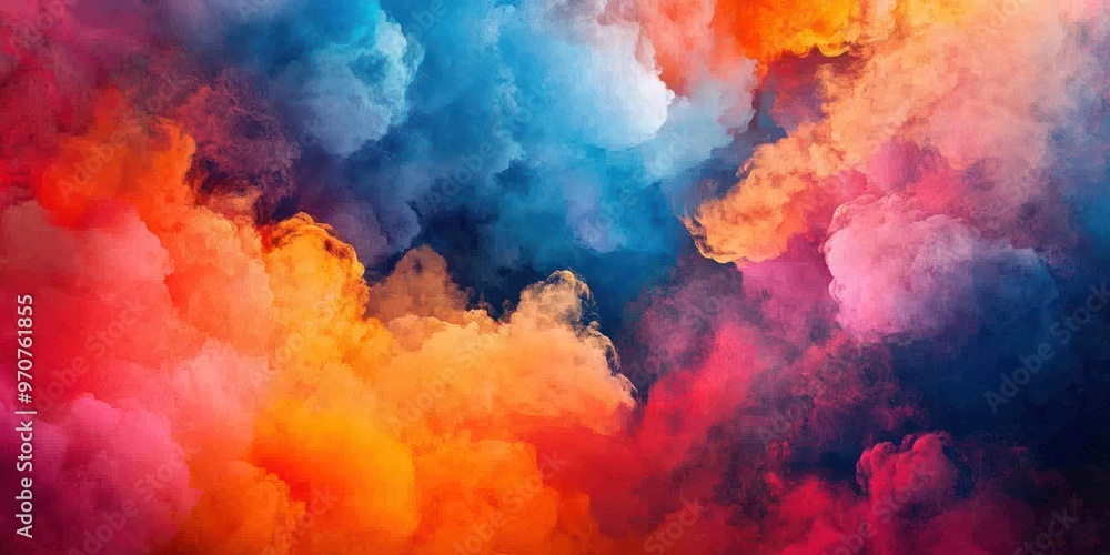 Abstract colorful smoke clouds background. Abstract colorful smoke clouds background.