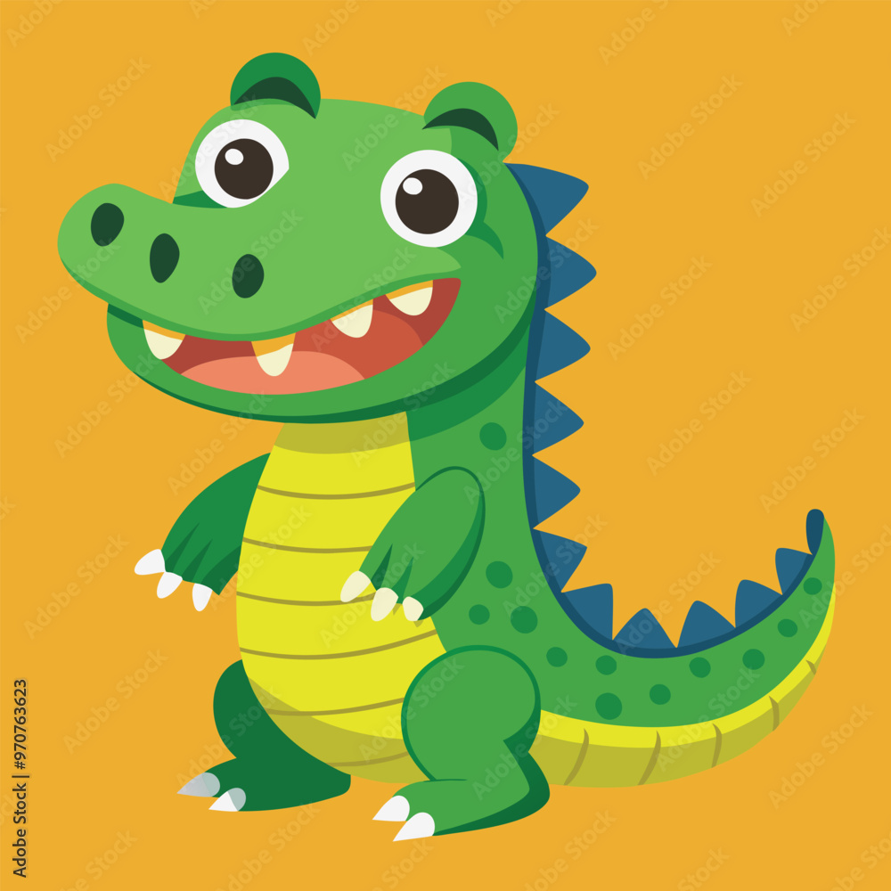 Fototapeta premium Print Alligator Vector Art Collection Featuring Detailed Reptile Illustrations for Design and Creative Projects