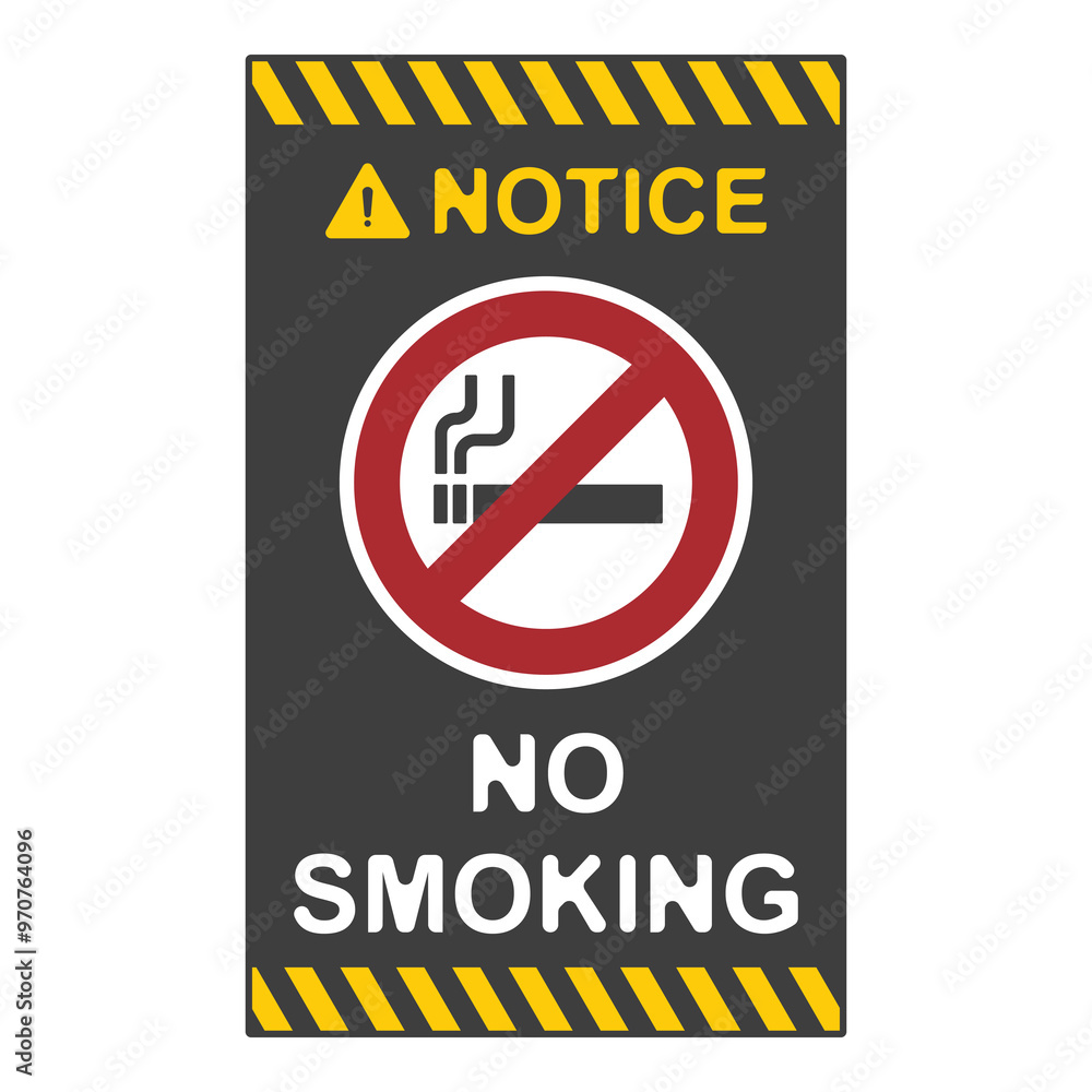 NO SMOKING, NO VAPING, flat logo