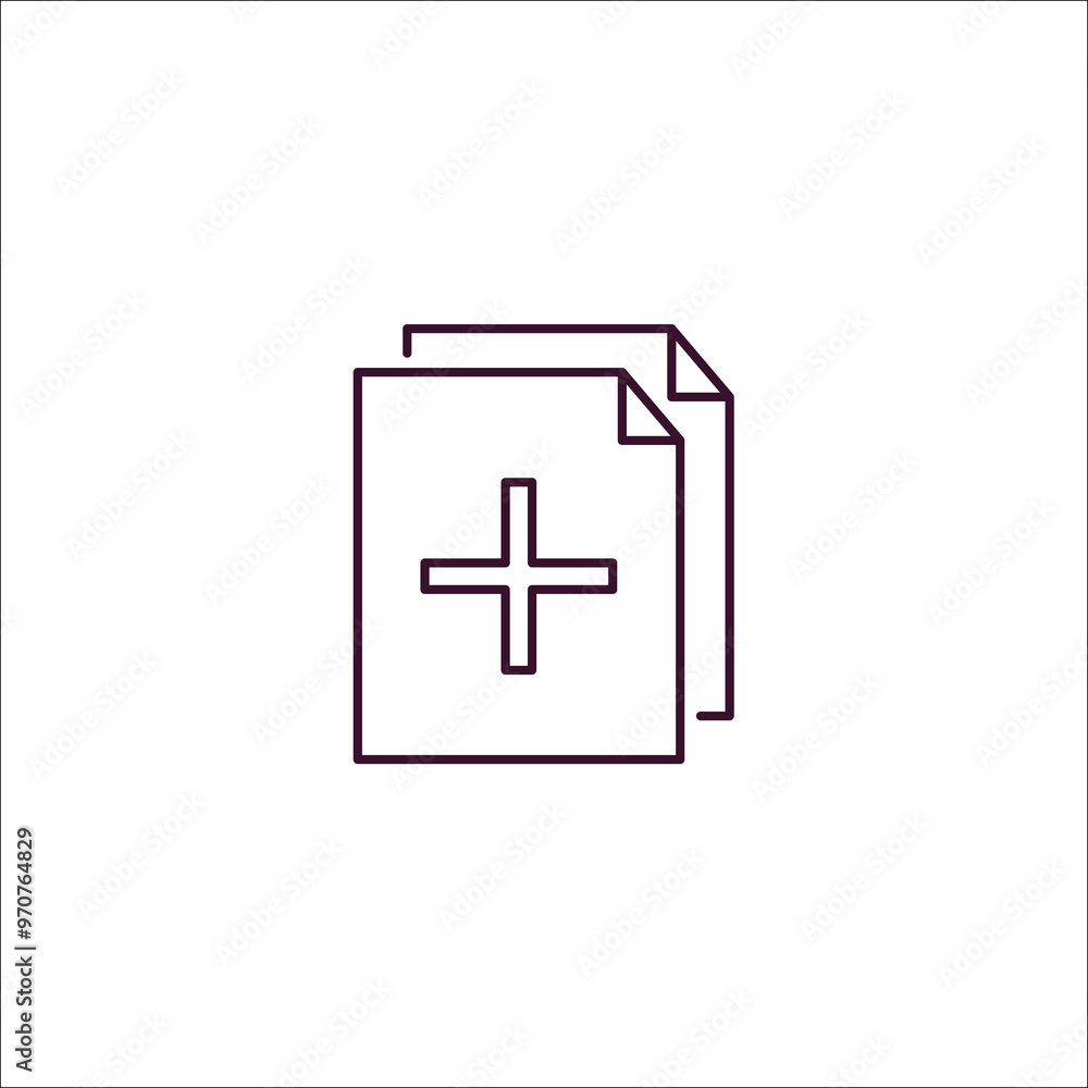 duplicate outline icon. Linear vector from programming concept. Thin line duplicate icon isolated on white background duplicate outline icon. Linear vector from programming concept. Thin line duplicate icon isolated on white background