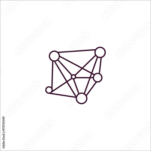 algorithm outline icon. Linear vector from programming concept. Thin line algorithm icon isolated on white background