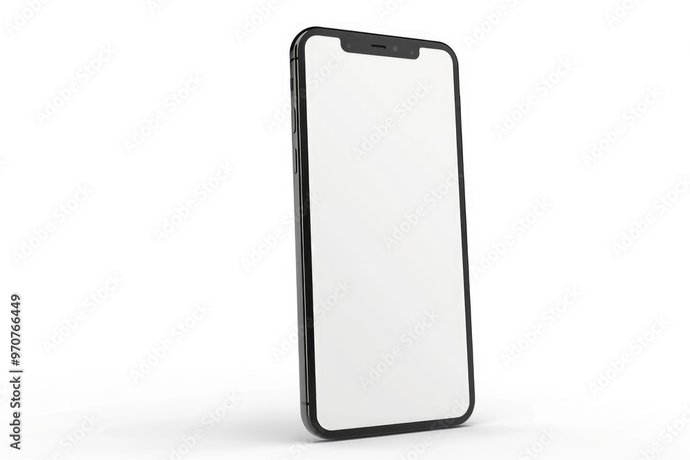 A minimalist illustration of a black and white phone with a blank screen, ideal for use in technology-related designs or as a placeholder image A minimalist illustration of a black and white phone with a blank screen, ideal for use in technology-related designs or as a placeholder image