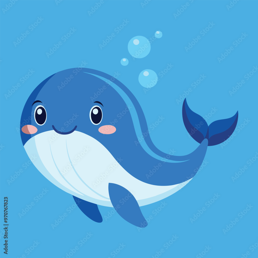 Naklejka premium Print Whale Clipart Vector Set with Various Whale Designs in Different Styles for Creative Projects