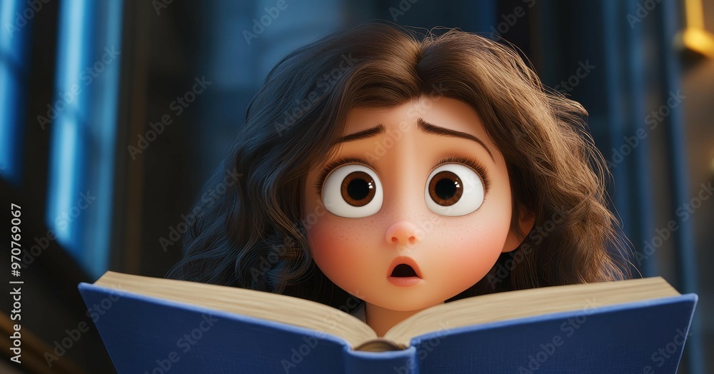 In a vibrant port city, a young girl with brown wavy hair immerses herself in books, dreaming of distant lands and creatures. In a vibrant port city, a young girl with brown wavy hair immerses herself in books, dreaming of distant lands and creatures.