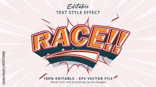 Race Editable Text Effect