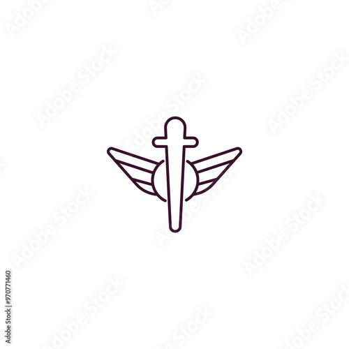heresy outline icon. Linear vector from religion concept. Thin line heresy icon isolated on white background