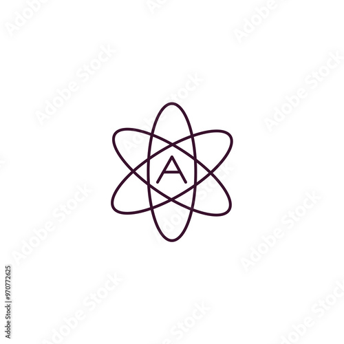 Quadro su tela atheism outline icon