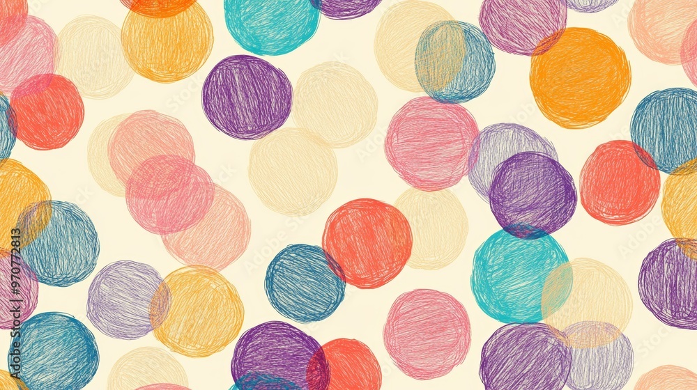 Crayon dots pattern. Hand drawn artistic circle repeatable background with pastels. Cute Colorful stylish illustration for backgrounds textiles tapestries. Crayon dots pattern. Hand drawn artistic circle repeatable background with pastels. Cute Colorful stylish illustration for backgrounds textiles tapestries.