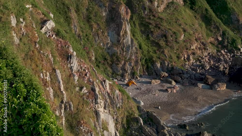 Sunrise at Tiny Hidden Beach in. Howth23 - 4K Cinematic Drone Footage - Dublin - Ireland Sunrise at Tiny Hidden Beach in. Howth23 - 4K Cinematic Drone Footage - Dublin - Ireland