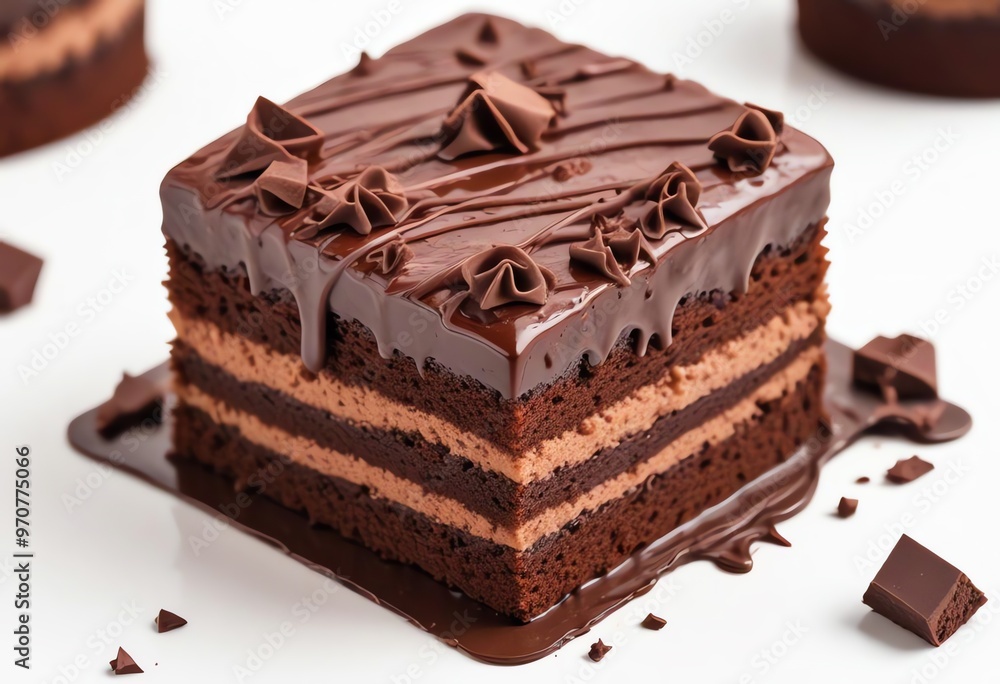 chocolate cake on a plate chocolate cake on a plate