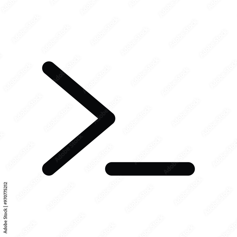 Command line icon. Vector illustration. isolated on white background Command line icon. Vector illustration. isolated on white background