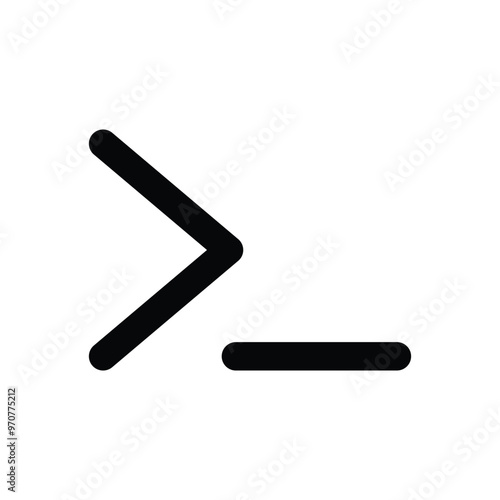 Command line icon. Vector illustration. isolated on white background