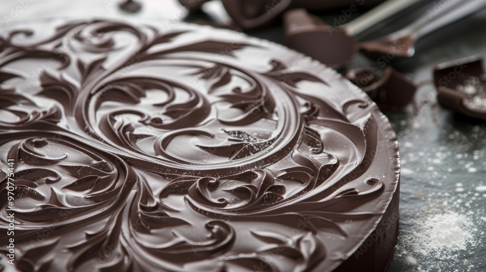 Cake Stencil: Template for creating decorative patterns on cakes with powdered sugar or cocoa Cake Stencil: Template for creating decorative patterns on cakes with powdered sugar or cocoa