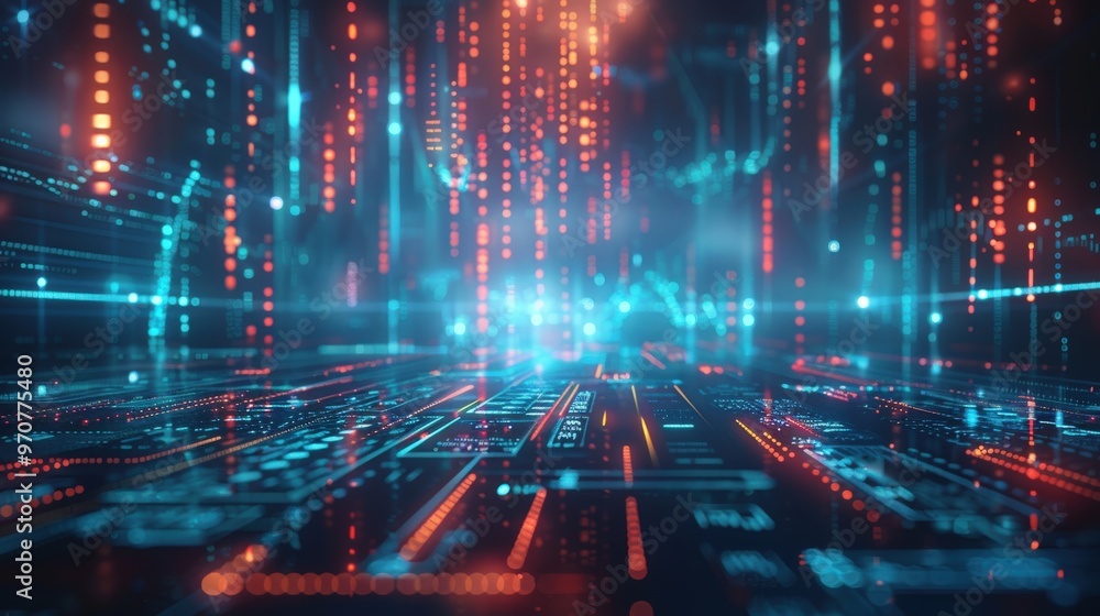Futuristic financial technology background with sleek visuals and a large area reserved for overlaying business messages or strategies Futuristic financial technology background with sleek visuals and a large area reserved for overlaying business messages or strategies