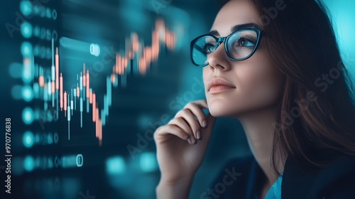 Thoughtful Female Finance P...