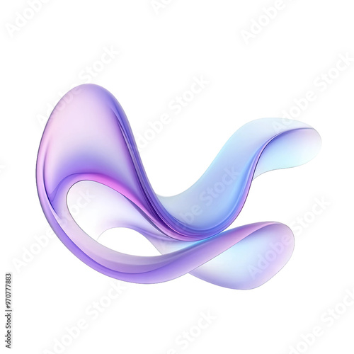 Abstract purple and blue shapes