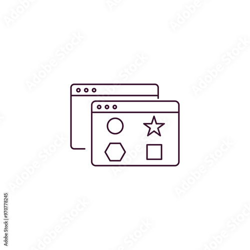 attributes outline icon. Linear vector from technology concept. Thin line attributes icon isolated on white background