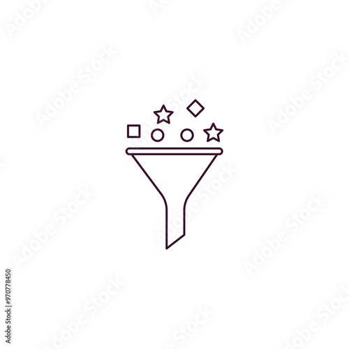 content curation outline icon. Linear vector from technology concept. Thin line content curation icon isolated on white background