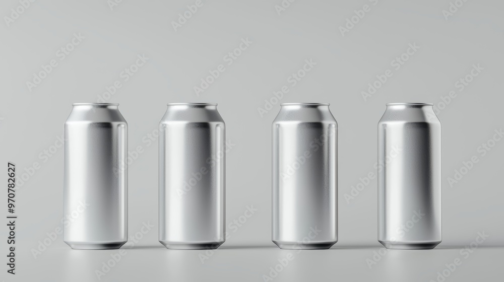 How can the silver cans be used as part of a minimalist branding strategy, focusing on clean, modern aesthetics in the beverage industry How can the silver cans be used as part of a minimalist branding strategy, focusing on clean, modern aesthetics in the beverage industry