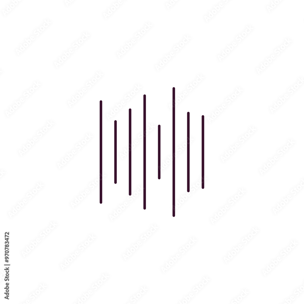 sound wave bars outline icon. Linear vector from tools concept. Thin line sound wave bars icon isolated on white background sound wave bars outline icon. Linear vector from tools concept. Thin line sound wave bars icon isolated on white background
