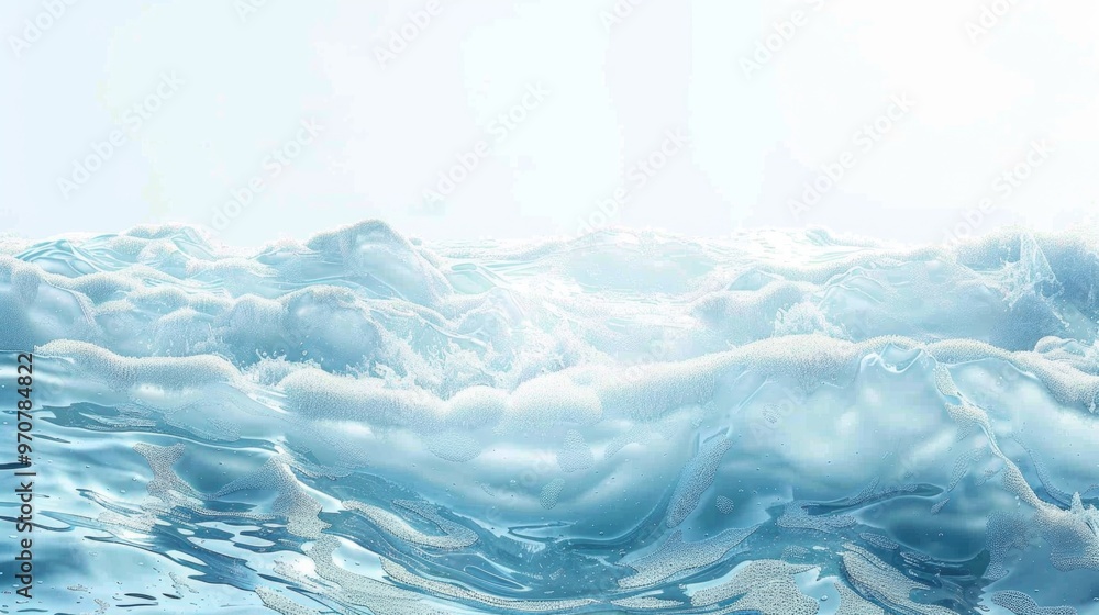 A wave approaching the shore of a calm ocean A wave approaching the shore of a calm ocean