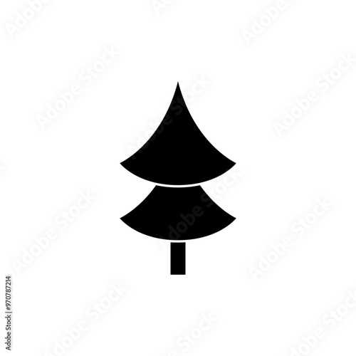 Tree icon vector. Plant illustration sign. Garden symbol or logo.