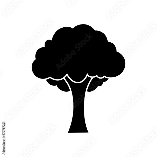 Tree icon vector. Plant illustration sign. Garden symbol or logo.