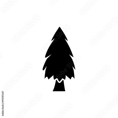 Tree icon vector. Plant illustration sign. Garden symbol or logo.