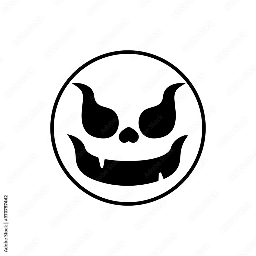 Halloween face icon vector. Scary face illustration sign. Funny Face symbol. Pumpkin face logo. Halloween face icon vector. Scary face illustration sign. Funny Face symbol. Pumpkin face logo.
