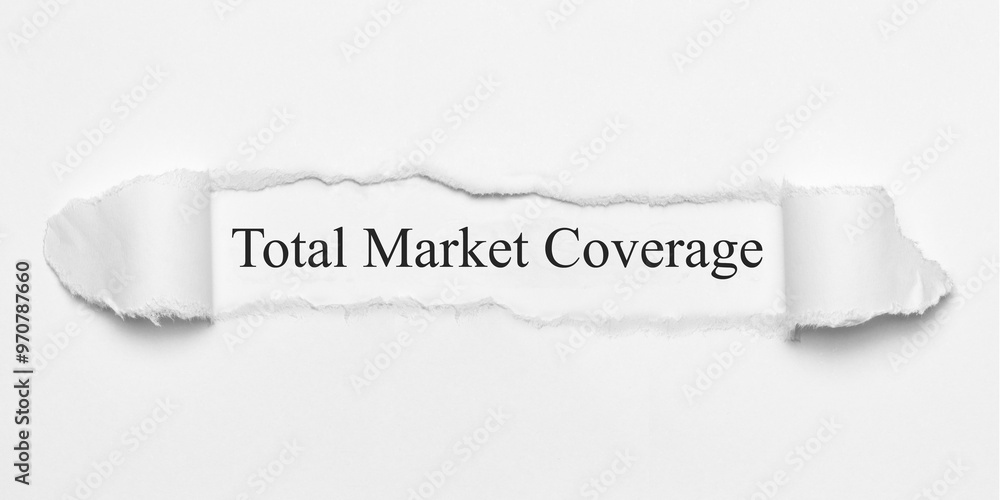 Fototapeta premium Total Market Coverage