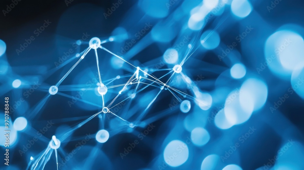 Abstract Blue Network Abstract Blue Network