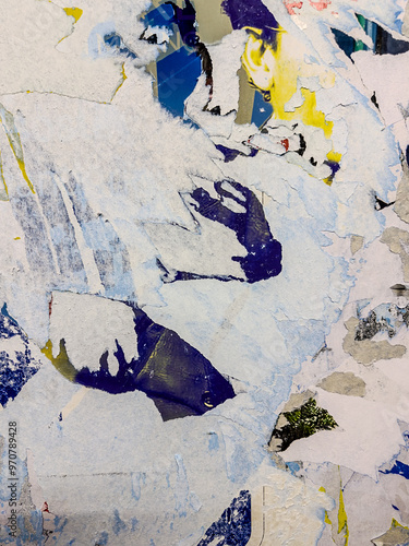 Obraz na płótnie Grunge Revival: Evocative Textural Harmony in Old Poster-Inspired Backgrounds w salonie