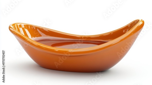 Gravy boat clipart, element, 3D illustration, realistic, isolated on white background